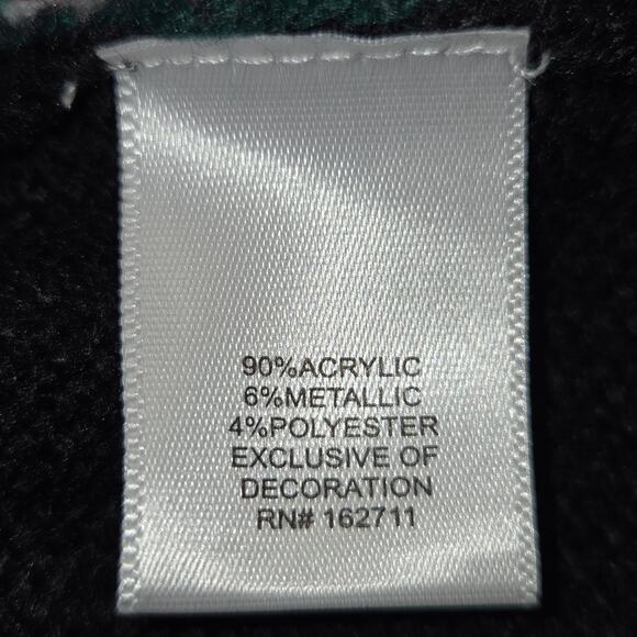 30 degrees Large Christmas Sweater Flamingos Holiday Santa Hat Sequins Party - Picture 12 of 13